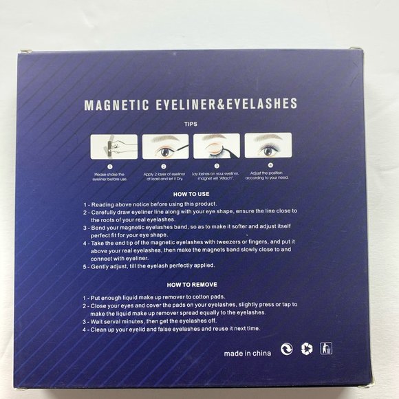 Magnetic Eyelashes and Eyeliner Kit 5 Pairs - Picture 4 of 5